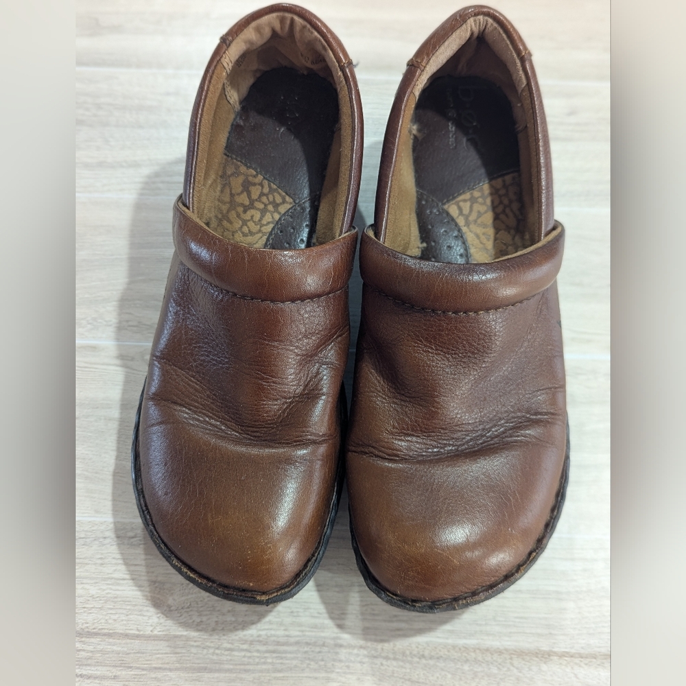 b.o.c. Born Shoes Women's Brown Clog Loafer Shoes Size 10 EUR 42 *GUC